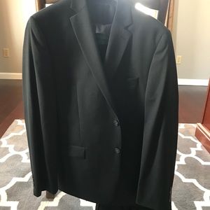 Calvin Klein charcoal gray suit